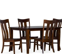 Arlington 5-Piece Dining Set w/ Double Panel Side Chairs