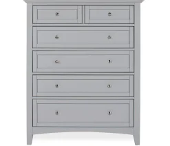 Atlantic 5-Drawer Chest - Gray