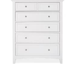 Atlantic 5-Drawer Chest - White