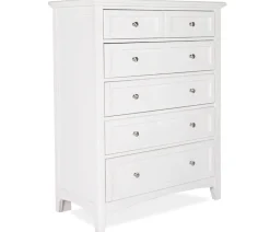 Atlantic 5-Drawer Chest - White