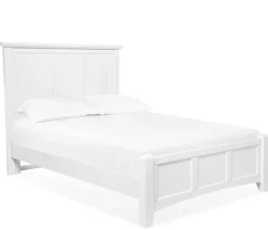 Atlantic King Panel Bed - White