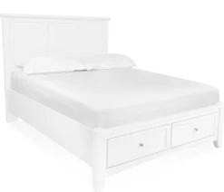 Atlantic Queen Platform Storage Bed - White