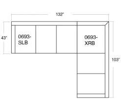 Atwood 2 Piece Sectional - RAF Corner Sofa, LAF Sofa