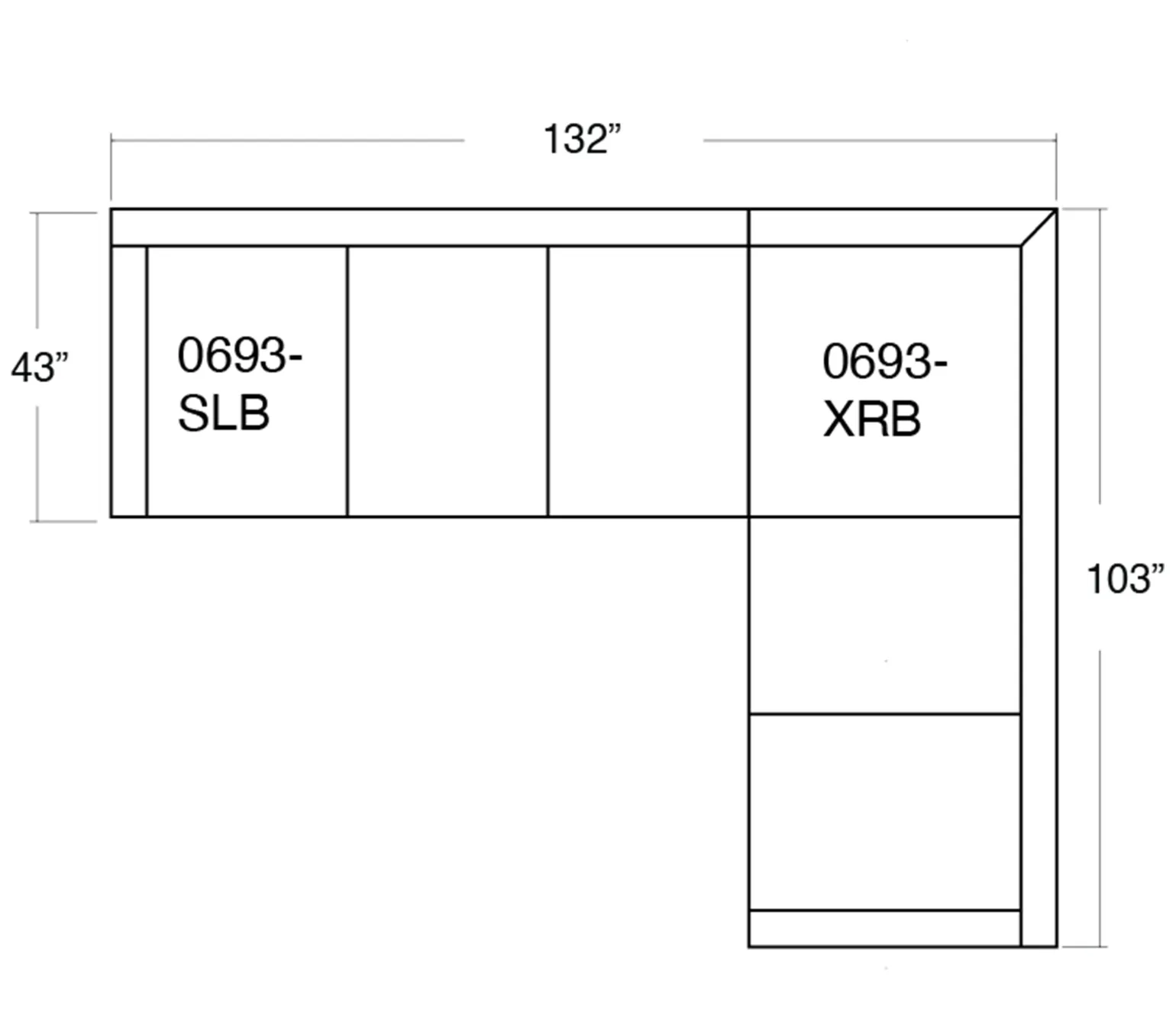 Atwood 2 Piece Sectional - RAF Corner Sofa, LAF Sofa
