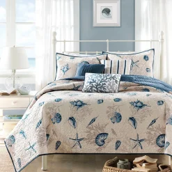 Bayside 6-Piece Reversible Coverlet Set - Full/Queen