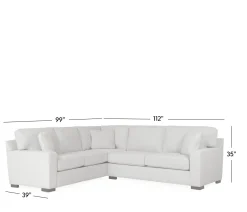 Bedford 2-Piece Sectional - LHF Sofa Sectional & RHF Apt Sofa