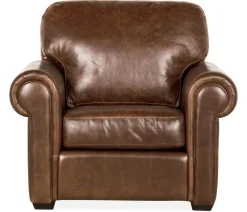 Boudreau Leather Chair - Bistro Chocolate
