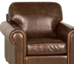 Boudreau Leather Chair - Bistro Chocolate