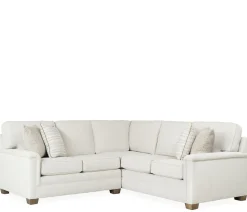 Brunswick 2-Piece Sectional LA Loveseat and RAC Sofa with Corner