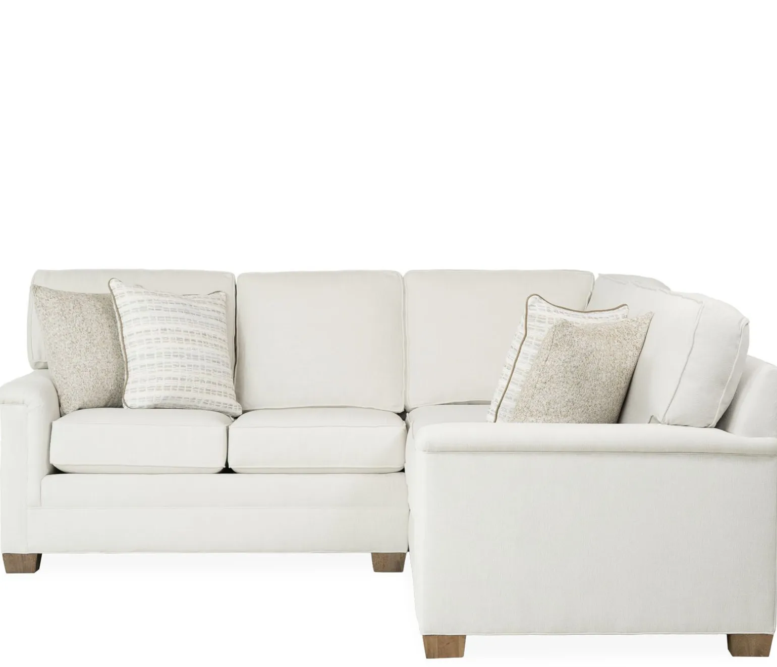 Brunswick 2-Piece Sectional LA Loveseat and RAC Sofa with Corner