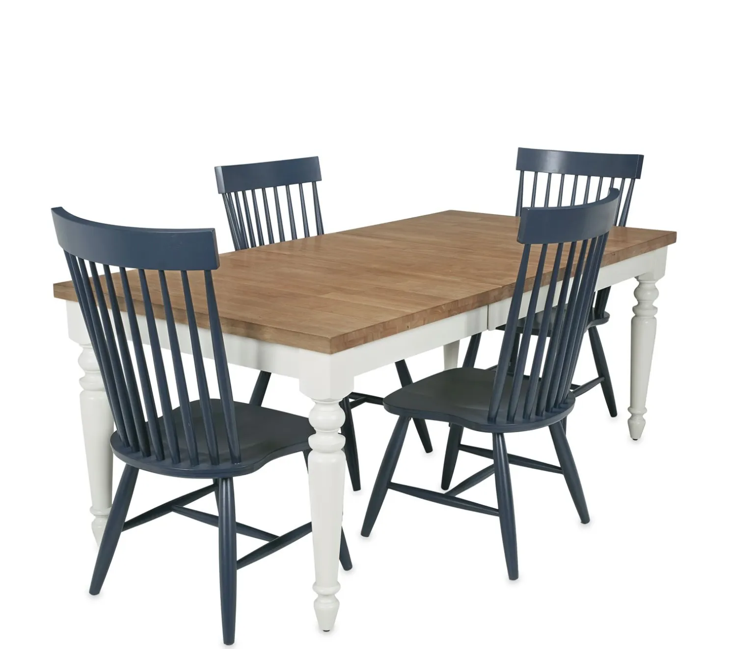 Cape Cod 5-Piece Dining Set with Denim Chairs