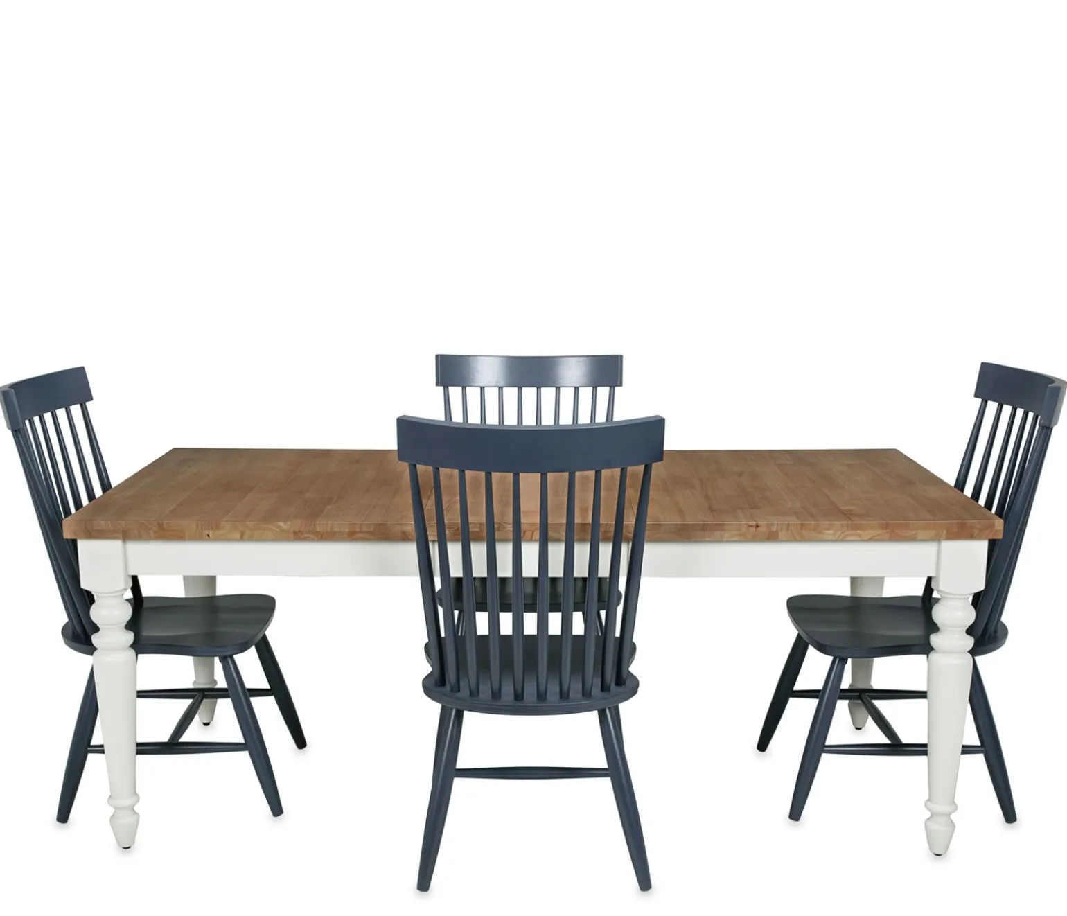 Cape Cod 5-Piece Dining Set with Denim Chairs