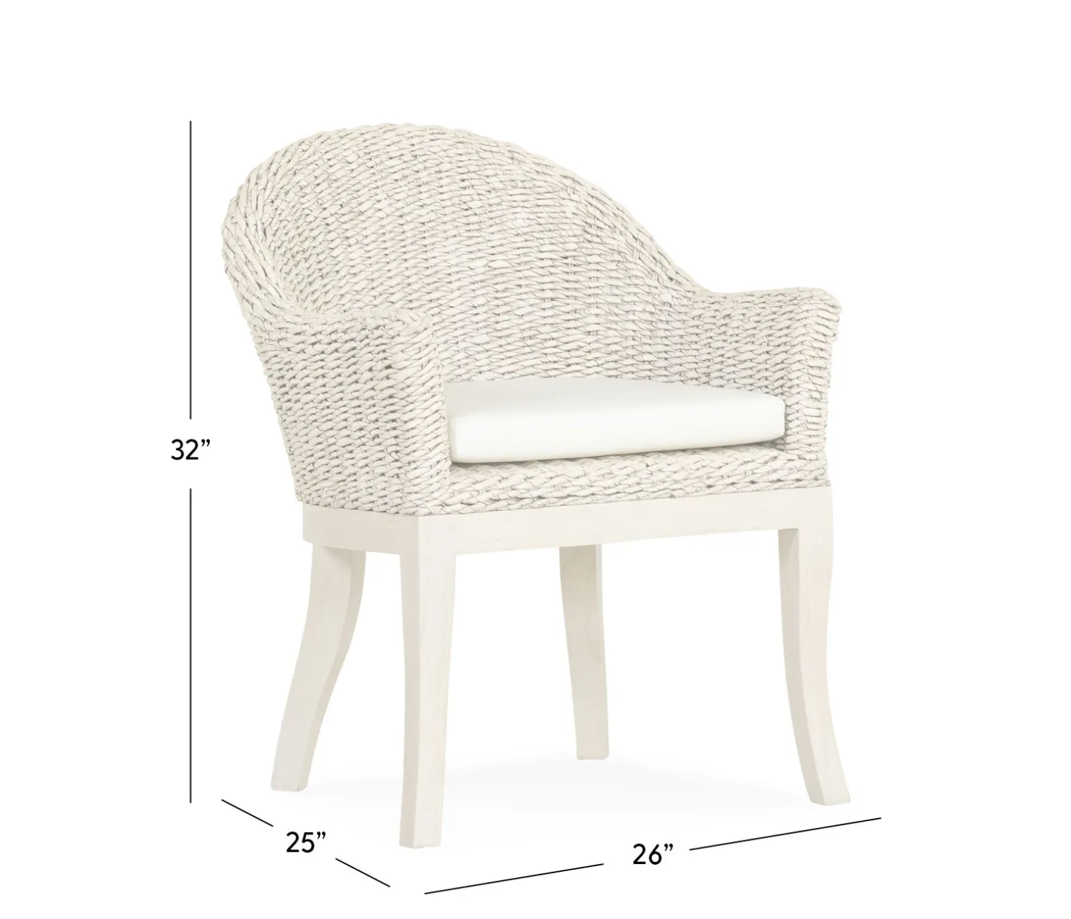 Catalina Accent Chair - Whitewash