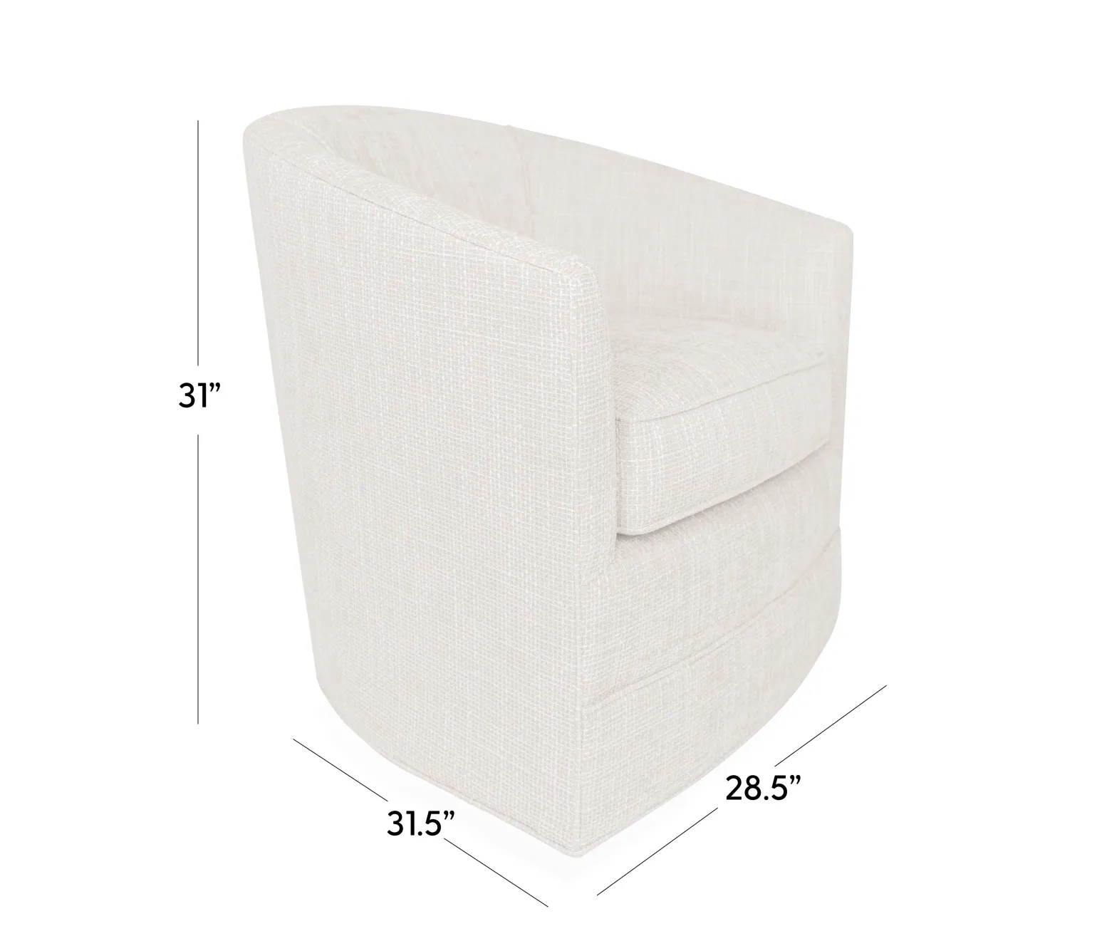 Charlize Swivel Chair - Solaz