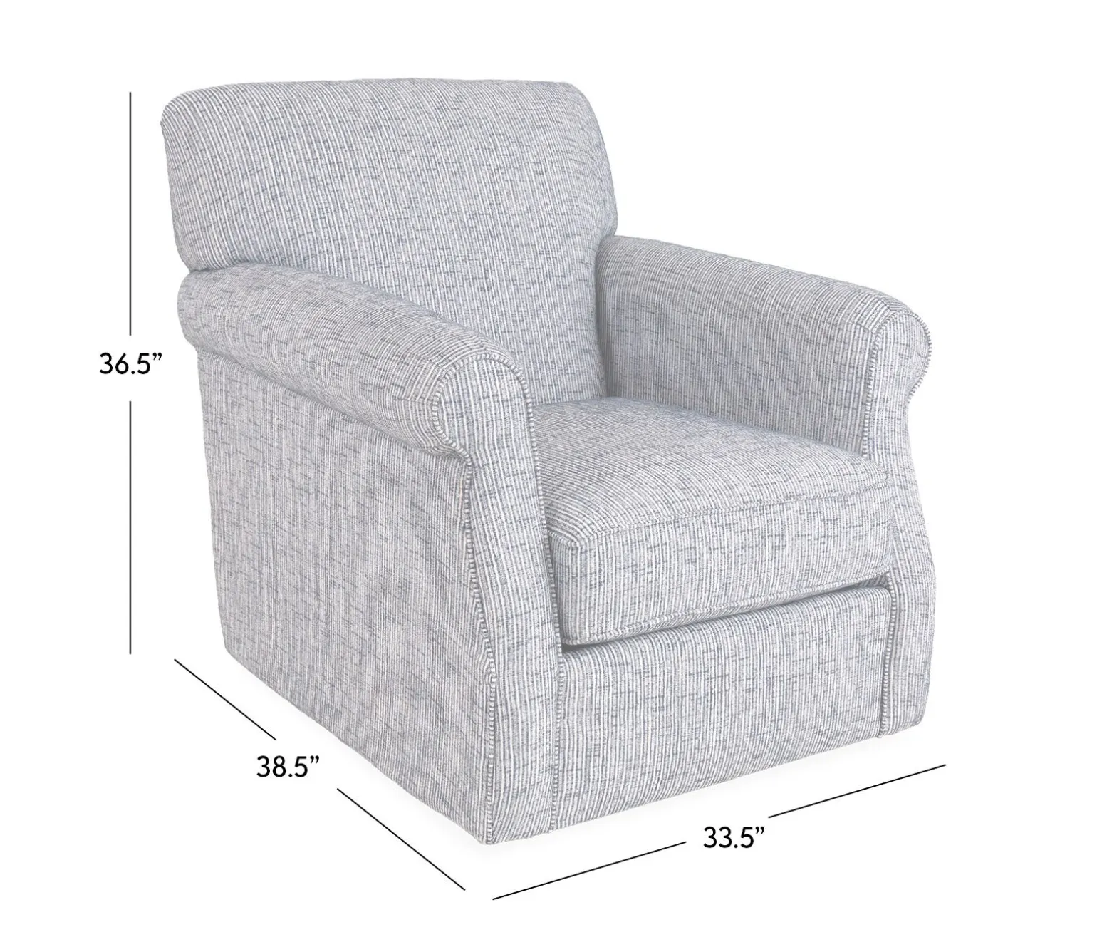 Char Swivel Glider Chair
