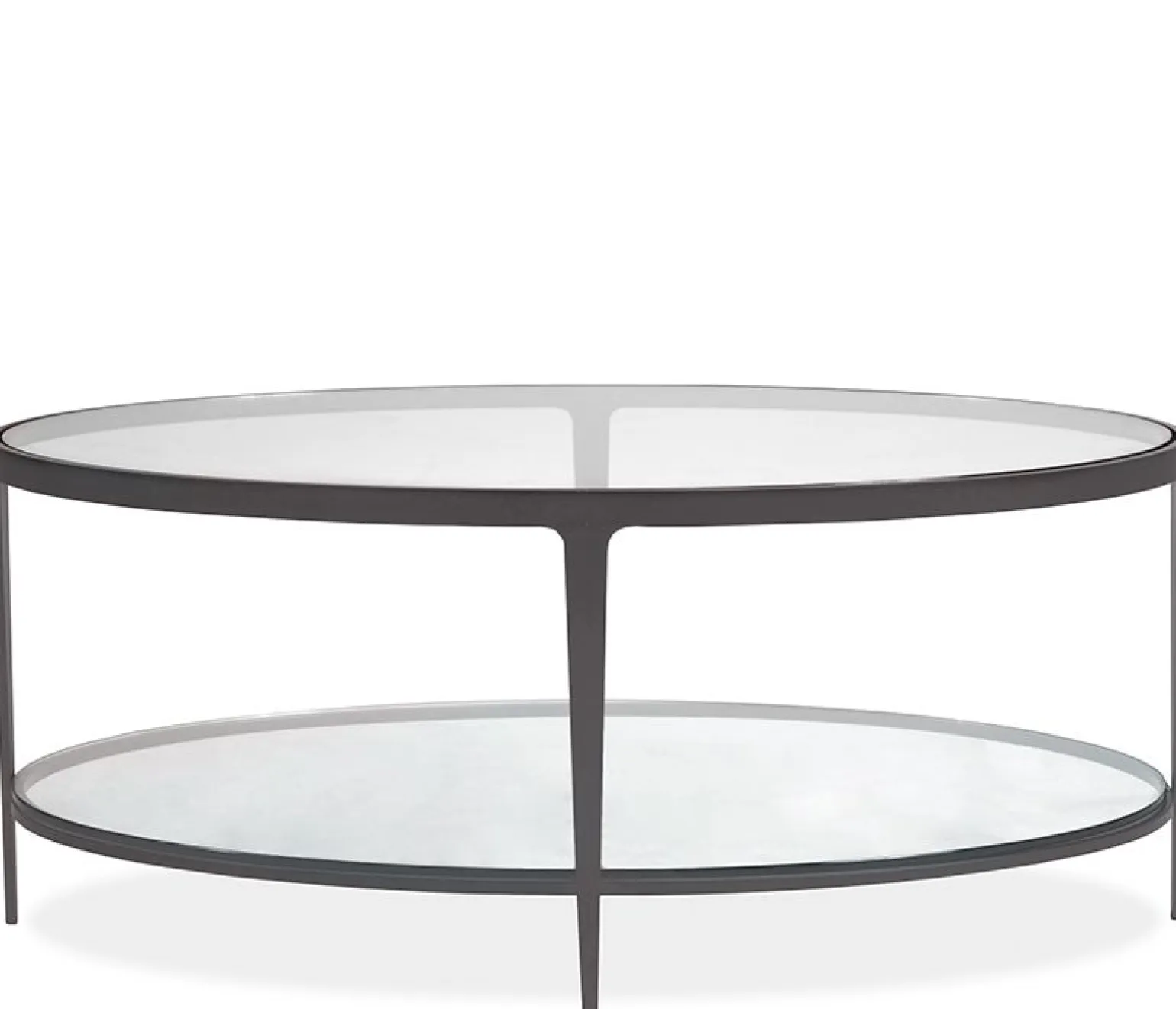 Clooney Oval Coffee Table - Gunmetal