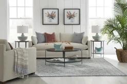 Clooney Oval Coffee Table - Gunmetal