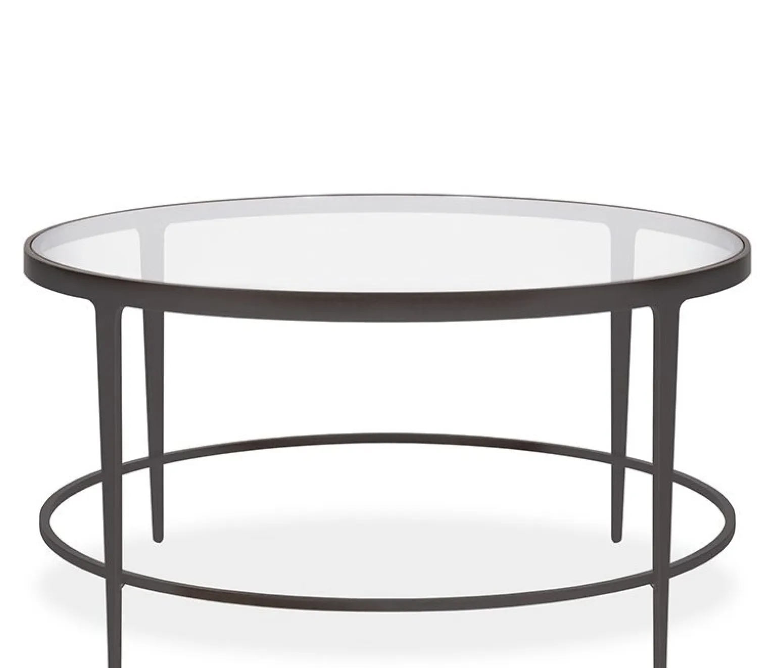 Clooney Round Coffee Table - Gunmetal
