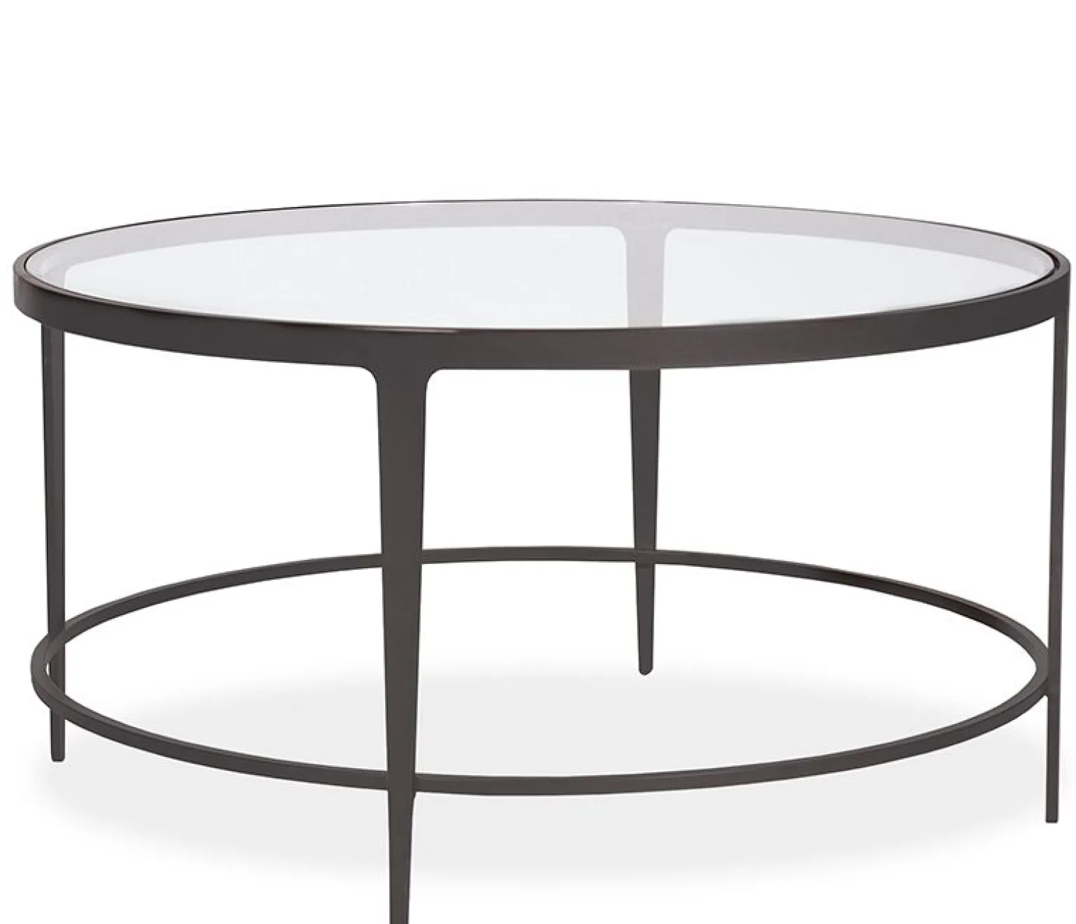 Clooney Round Coffee Table - Gunmetal