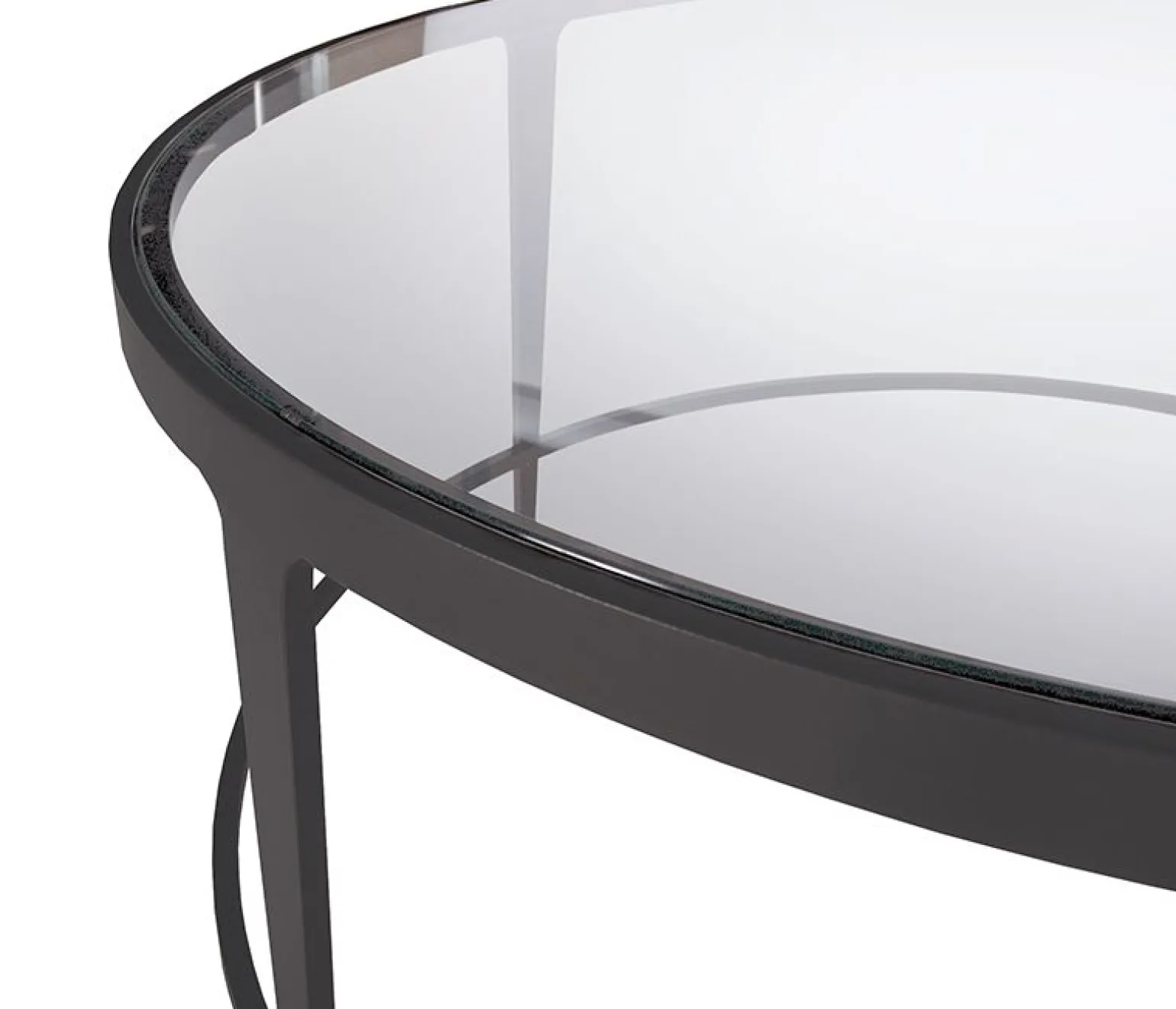 Clooney Round Coffee Table - Gunmetal