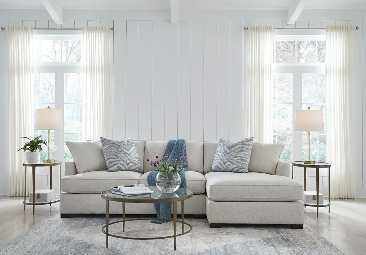 Clooney Round Coffee Table - Harvest