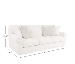 Courtyard Roll Arm XL Sofa