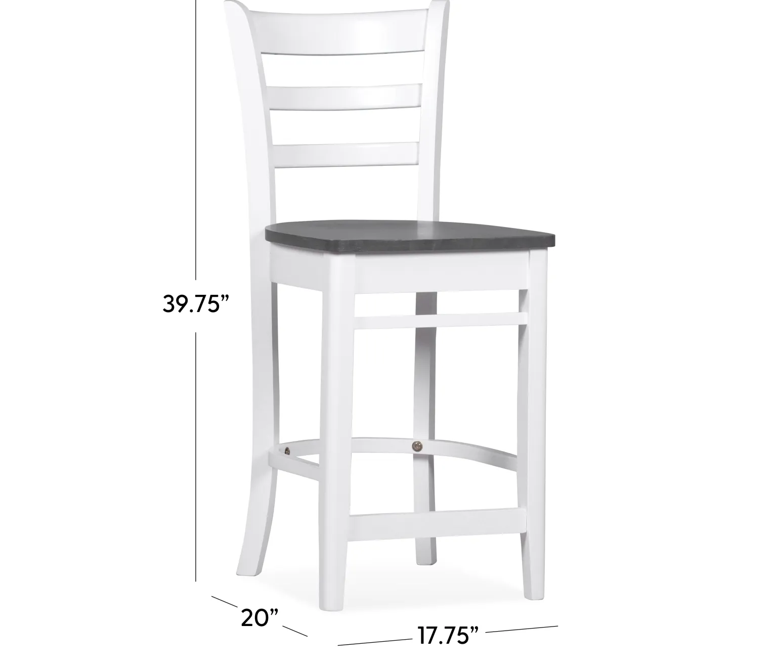 Cove II - 5-Piece Counter Dining Set w/ Ladder Back Stools