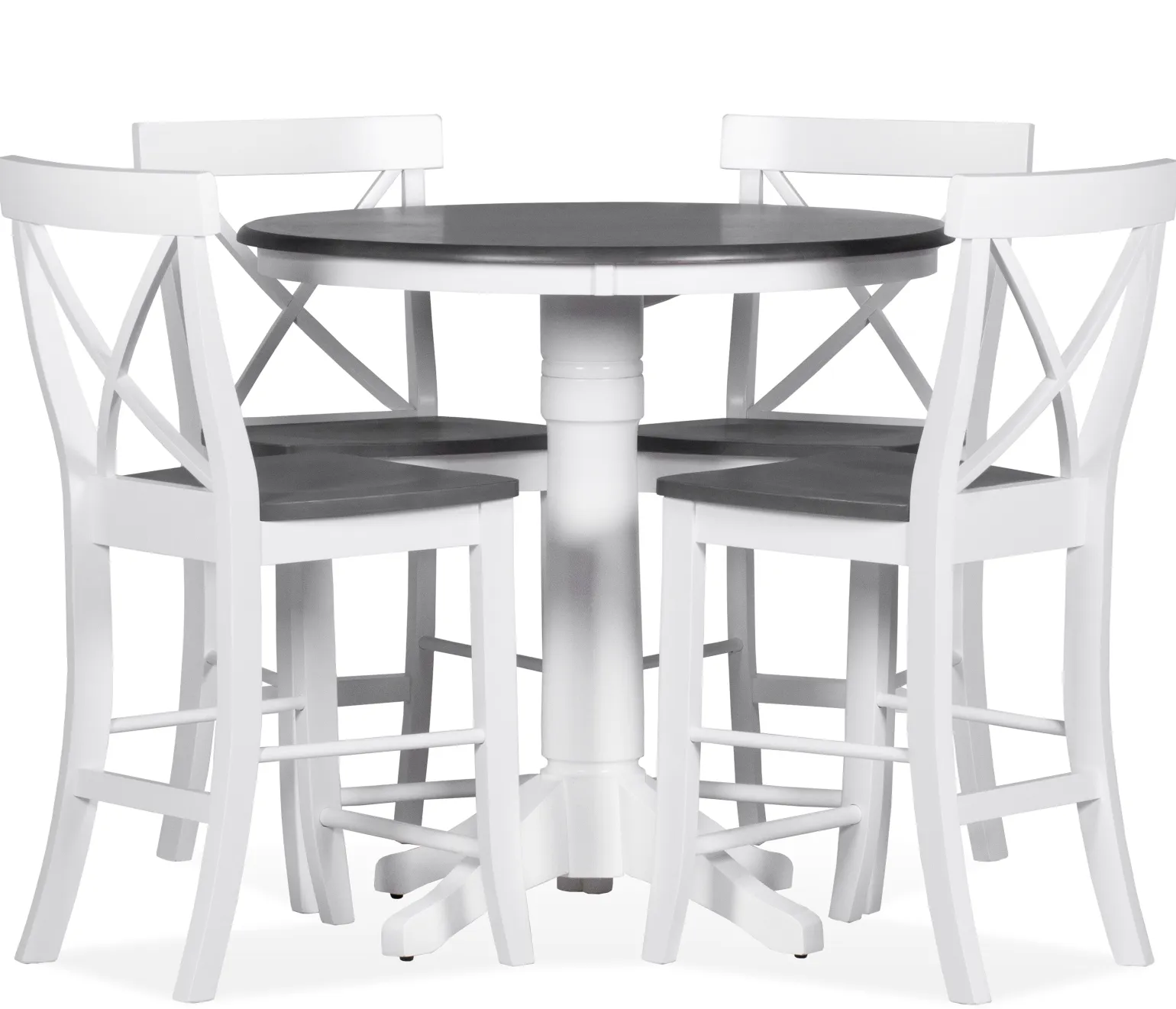 Cove II - 5-Piece Counter Dining Set w/ X-Back Stools