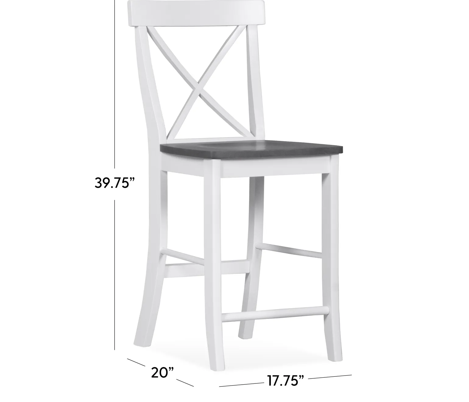 Cove II - 5-Piece Counter Dining Set w/ X-Back Stools