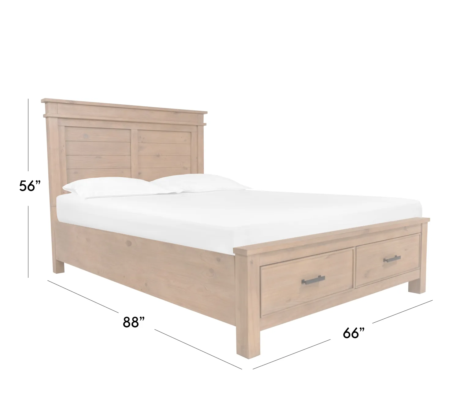 Crawford Queen Platform Storage Bed