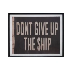 Don't Give Up the Ship Framed Flag