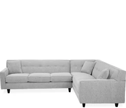 Draper 2-PC Sectional corner sofa LSE, 3 seat end RSE