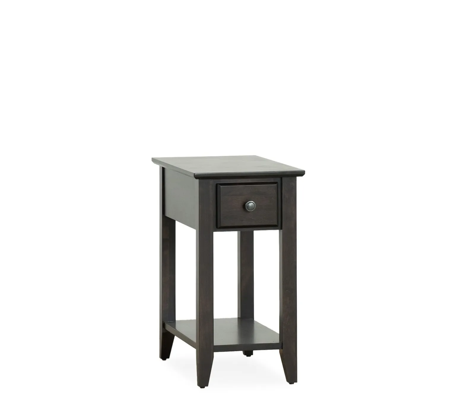 Edmund Chairside Table - Rich Chocolate
