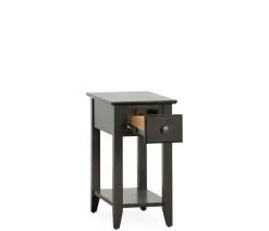 Edmund Chairside Table - Rich Chocolate