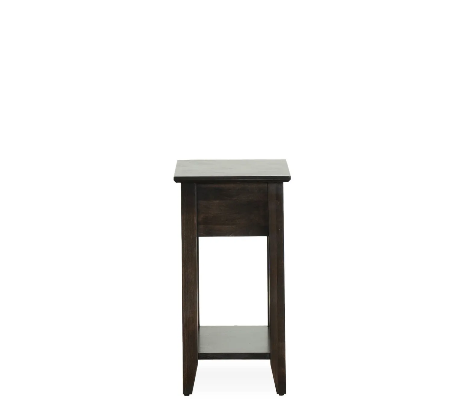 Edmund Chairside Table - Rich Chocolate