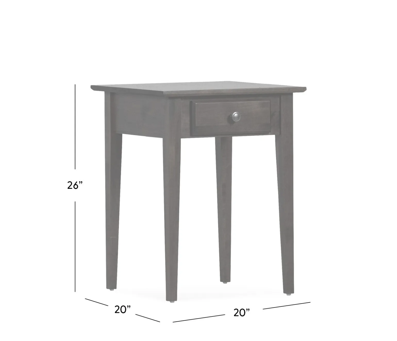 Edmund Small End Table - Rich Chocolate