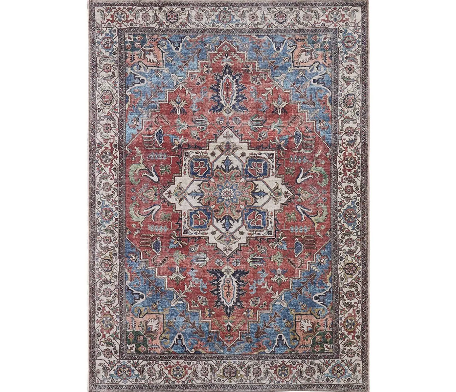 Emily Blue-Rust Rug