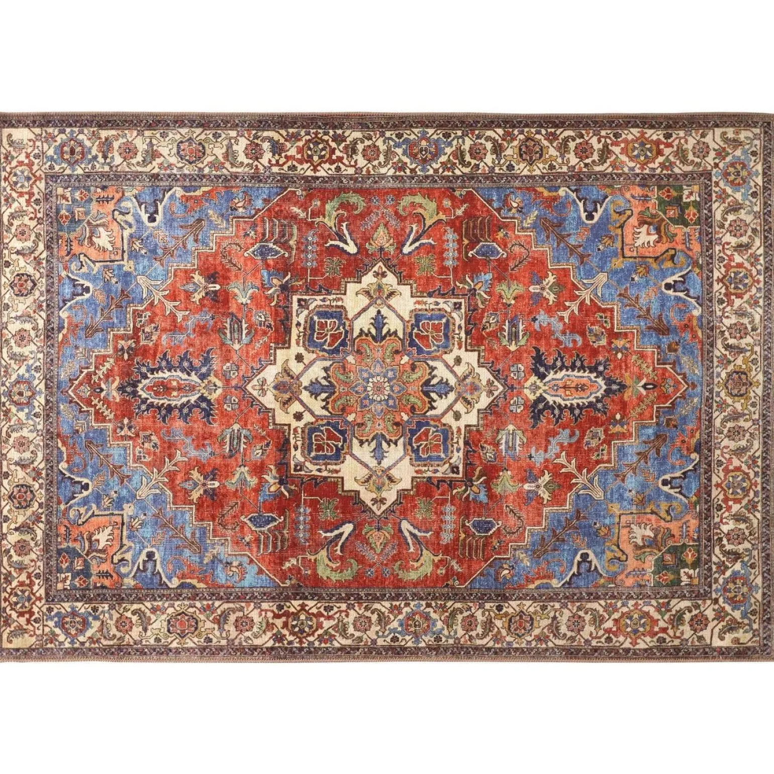 Emily Blue-Rust Rug