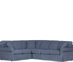 Fairbanks 2-PC Sectional 3 seat end LSE, RSE corner - Blue