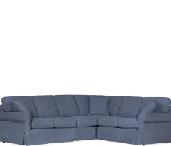 Fairbanks 2-PC Sectional 3 seat end RSE, LSE corner - Blue