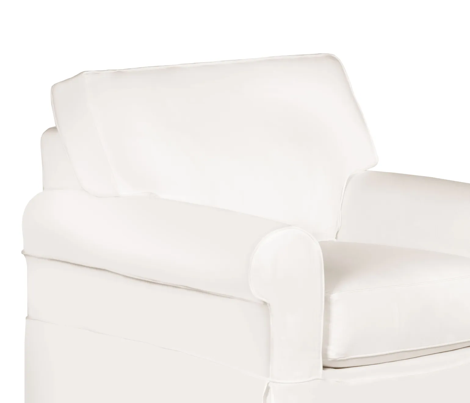 Fairbanks Slipcover Chair - White
