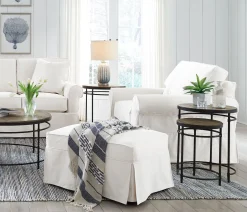 Fairbanks Slipcover Chair - White
