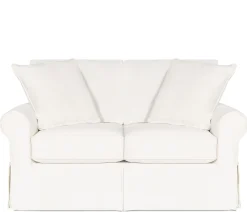 Fairbanks Slipcover Loveseat - White