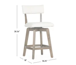 Glenville Swivel Counter Stool