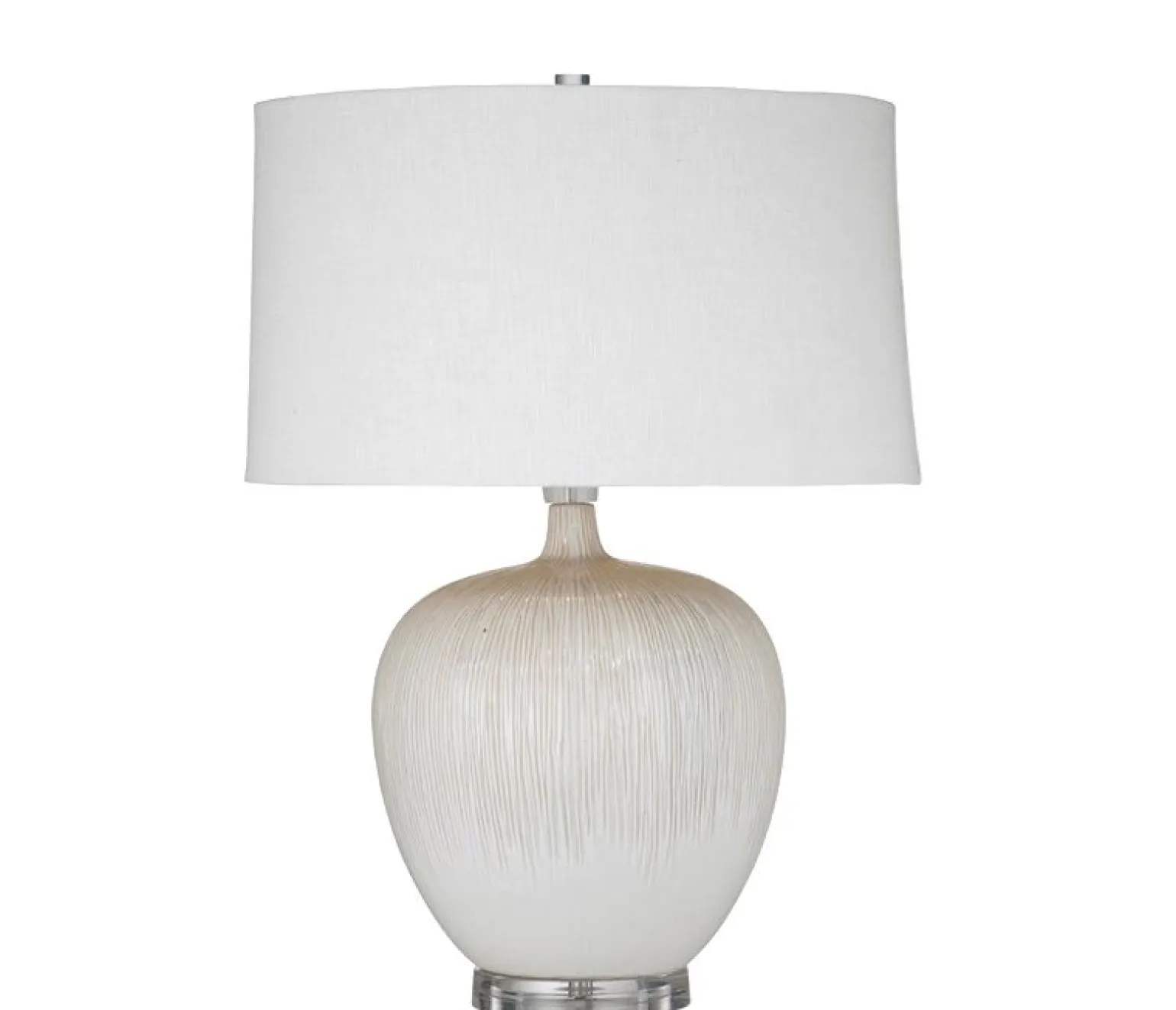Grooved Ceramic Table Lamp