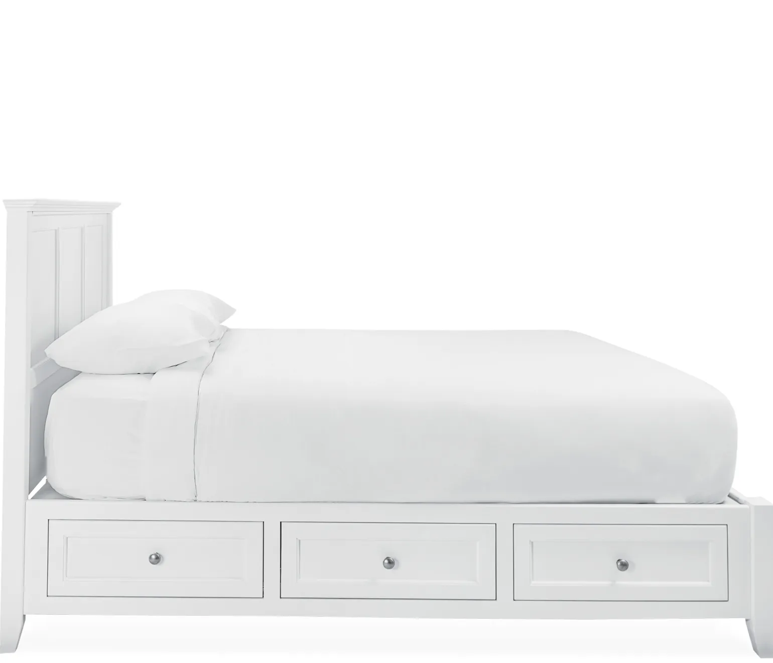 Henderson King Platform Storage Bed - Snowbound White