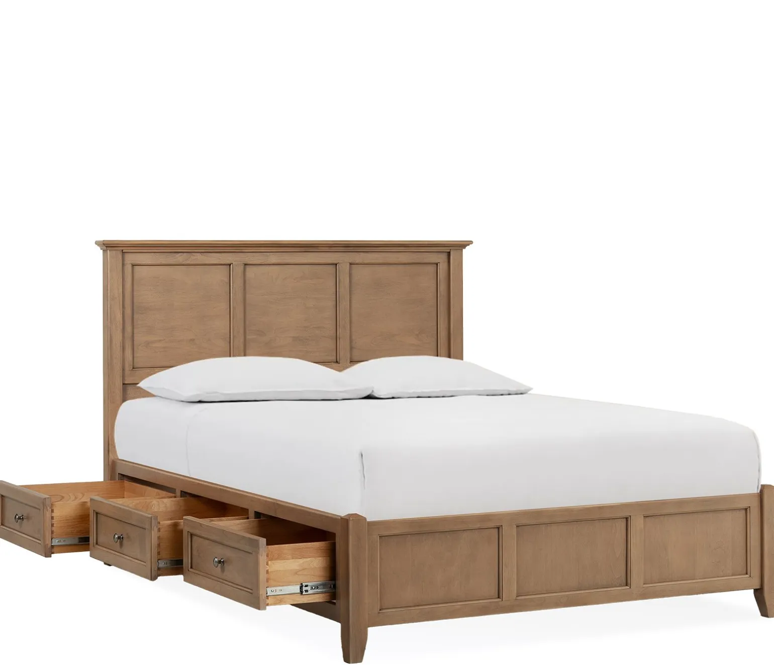 Henderson King Storage Bed - Pecan