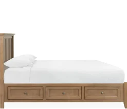 Henderson King Storage Bed - Pecan