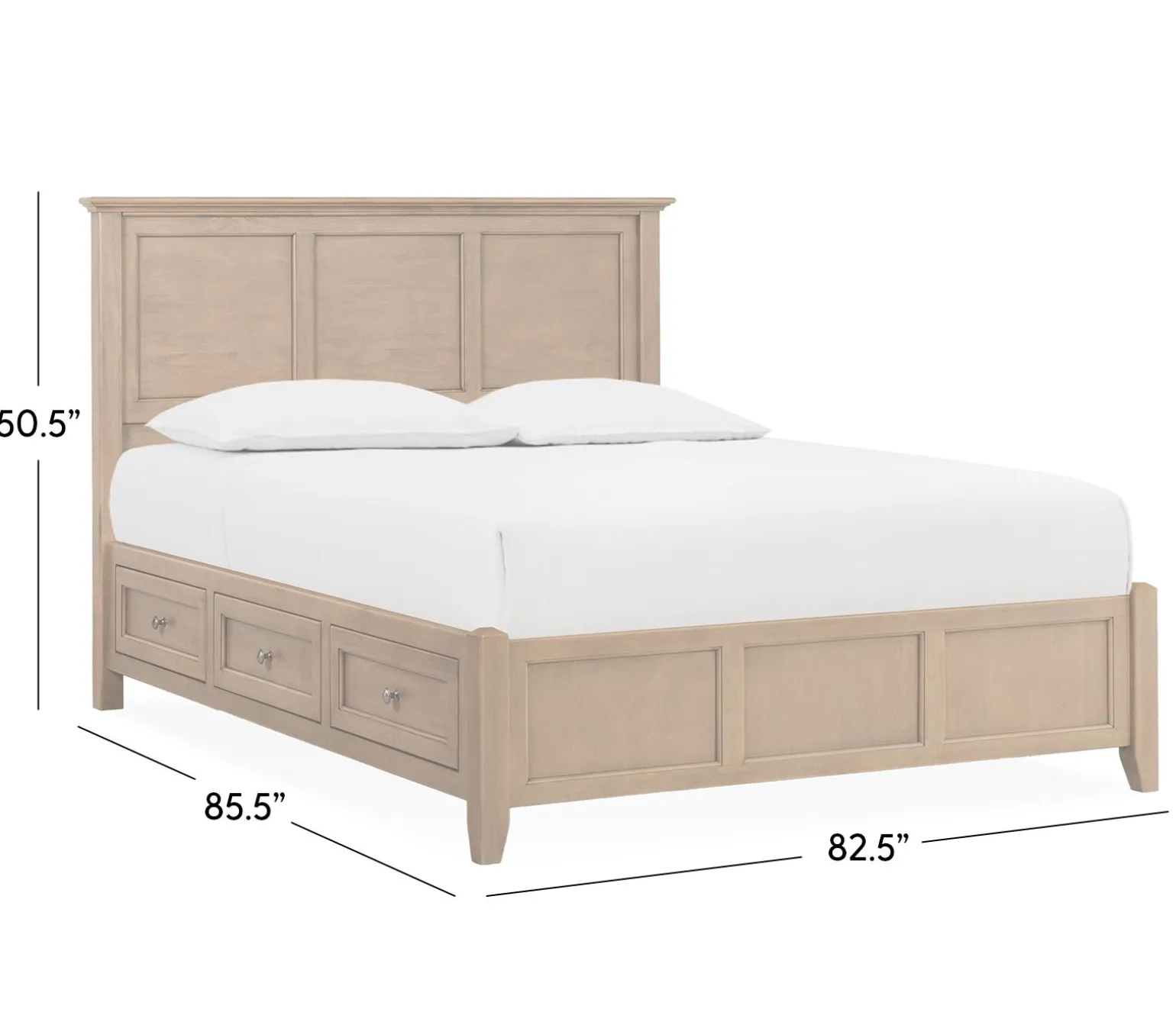 Henderson King Storage Bed - Pecan
