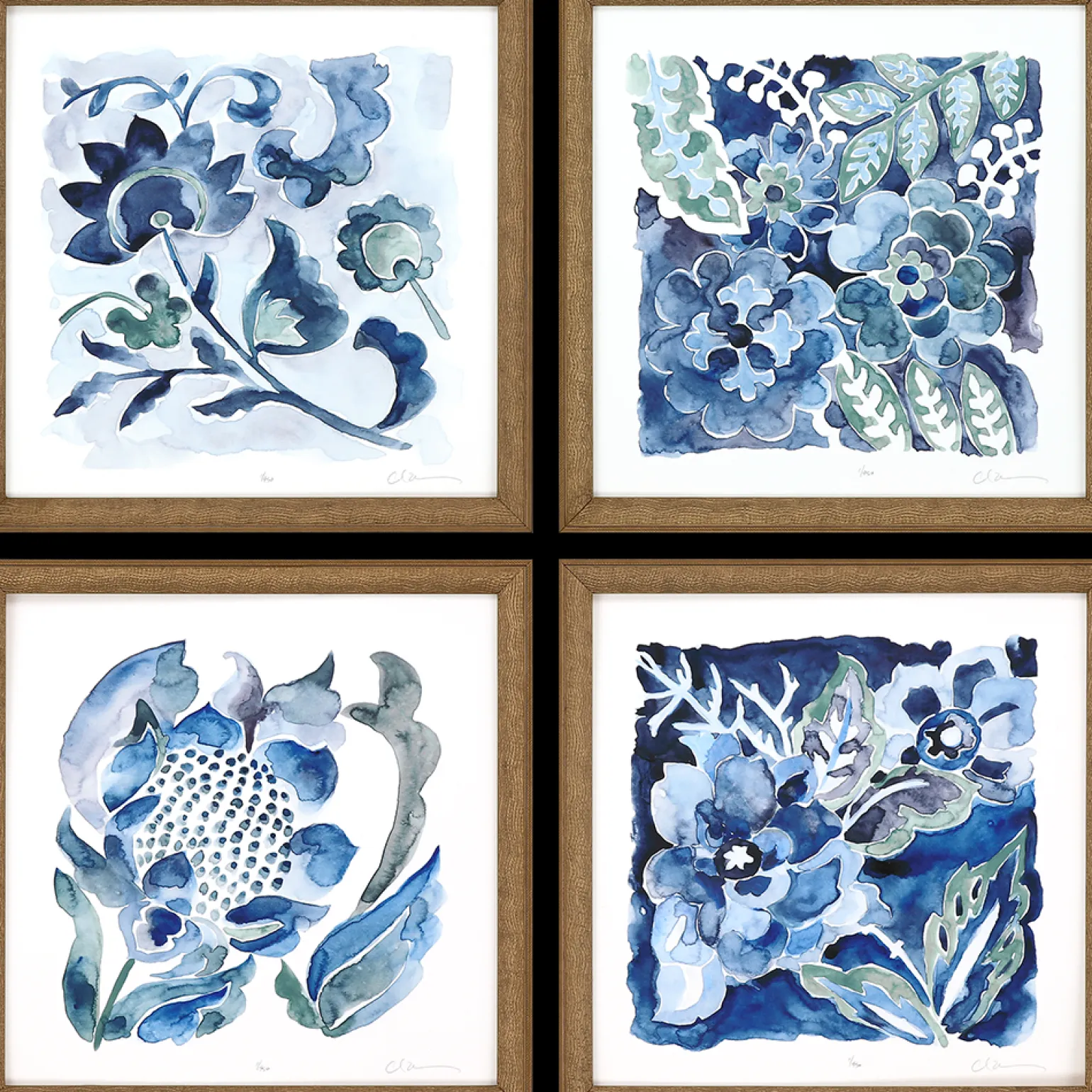Indigo Ornament II
